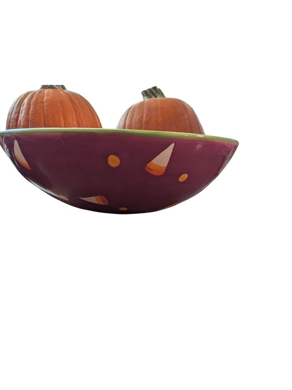 Halloween-Themed Candy Corn Bowl By Home Interiors - Microwave & Dishwasher Safe